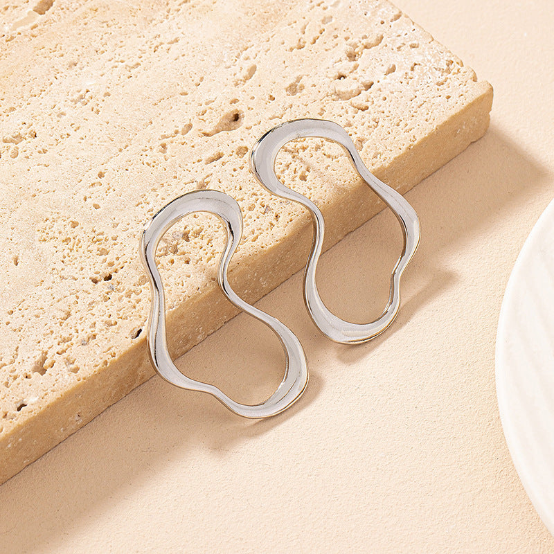 Geometric Minimalist Zinc Alloy Earrings