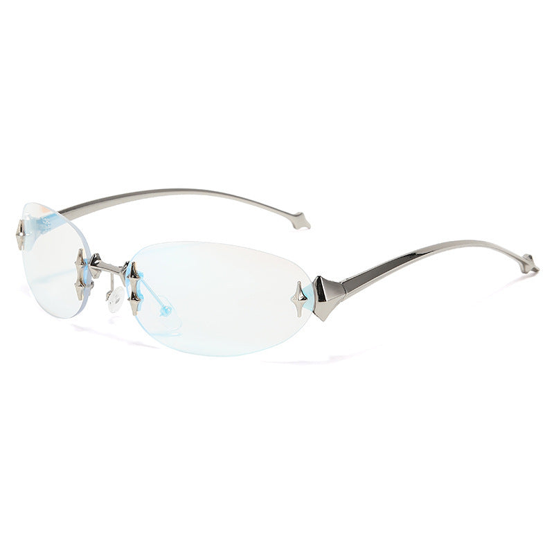 Frameless star and sun glasses