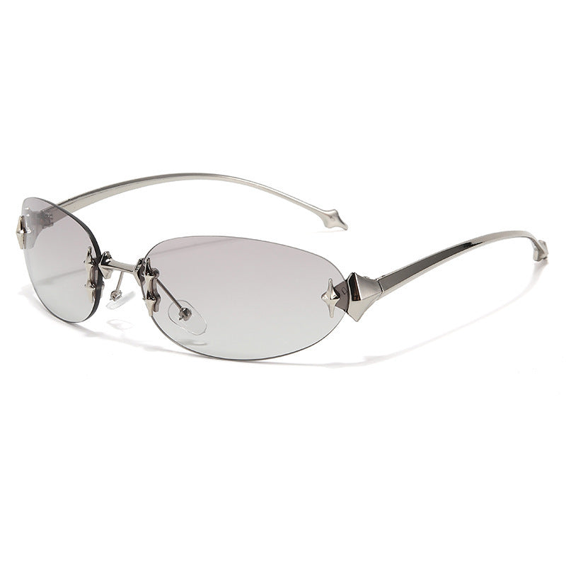 Frameless star and sun glasses