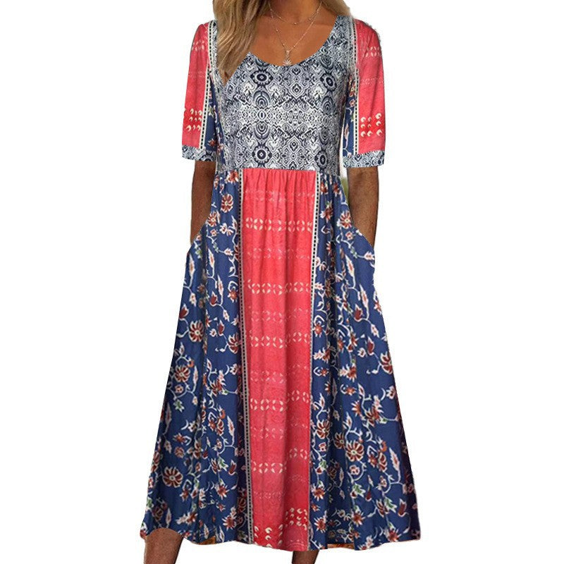 Floral Print Midi Dress