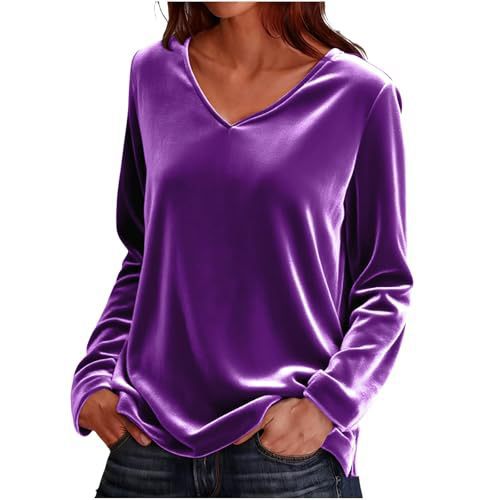 Womens V-Neck Long Sleeve T-Shirt