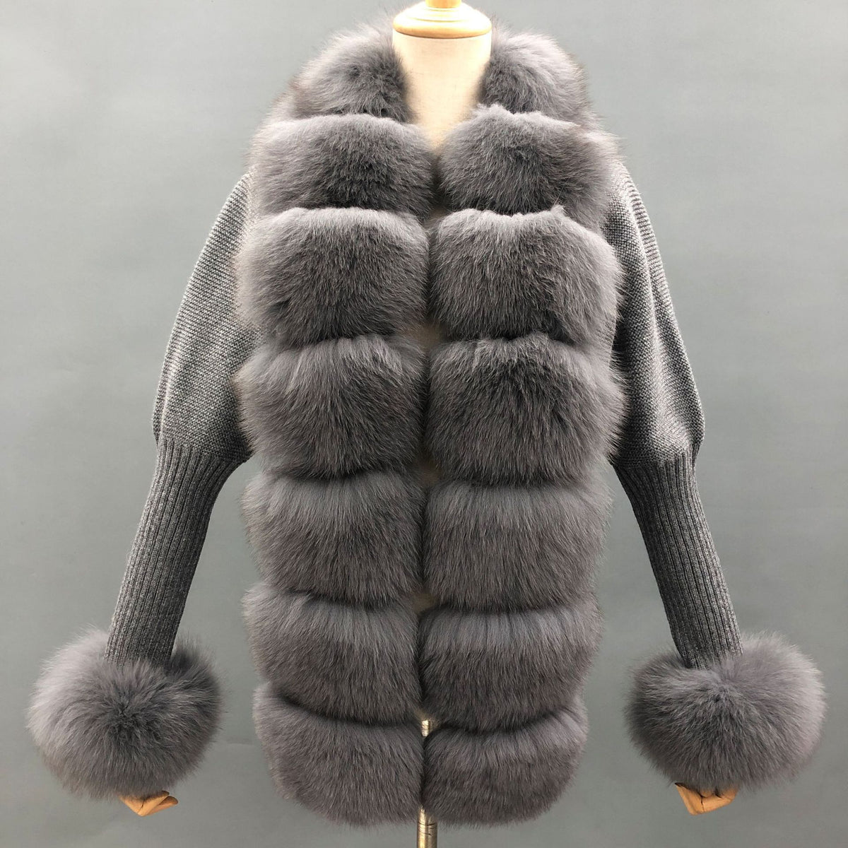 Fox fur coat