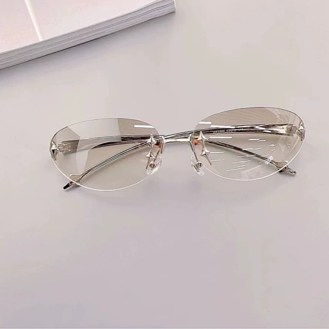 Frameless star and sun glasses