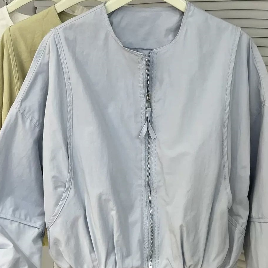 Womens Baseball Collar Jacket