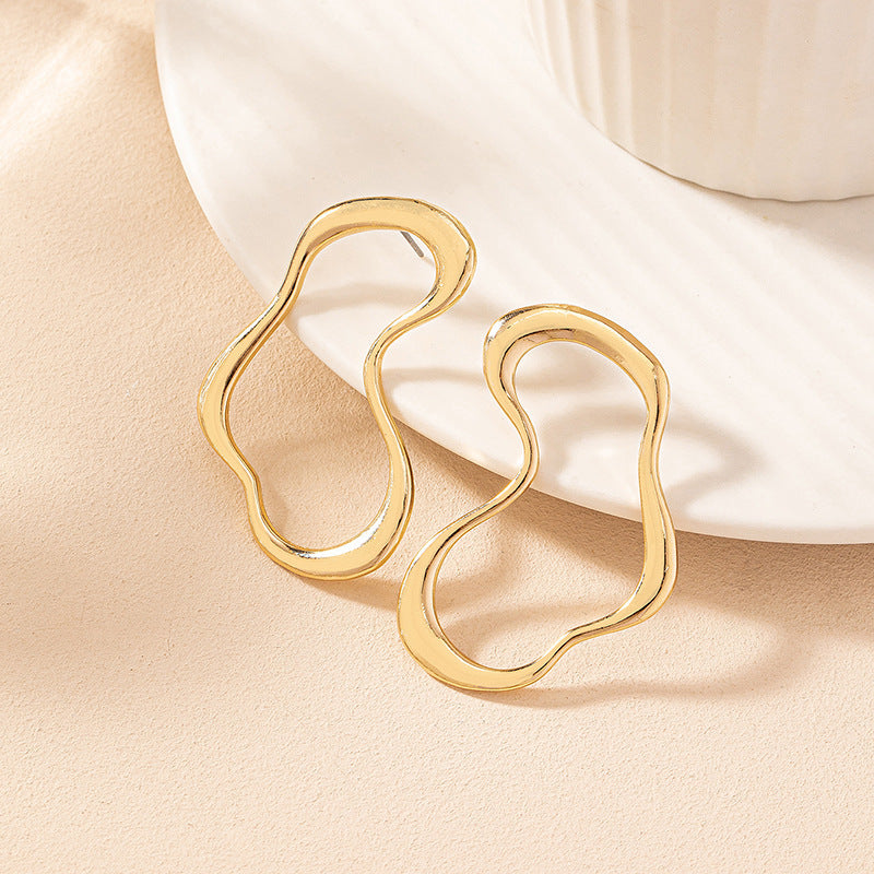 Geometric Minimalist Zinc Alloy Earrings