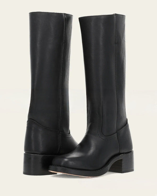 Womens Retro Cowboy Boots with Block Heel