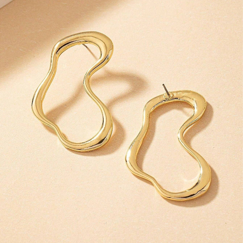 Geometric Minimalist Zinc Alloy Earrings