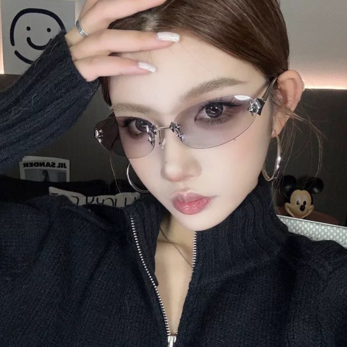 Frameless star and sun glasses