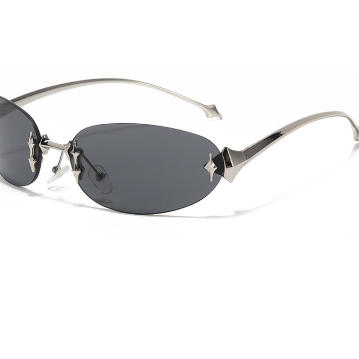 Frameless star and sun glasses